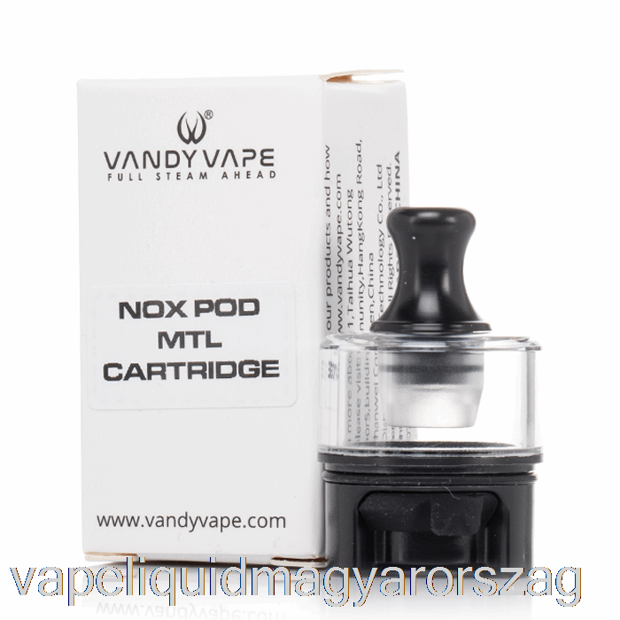 Vandy Vape Nox Helyettesítő Hüvely [mtl] 3 Ml Nox Pod Vape Toll